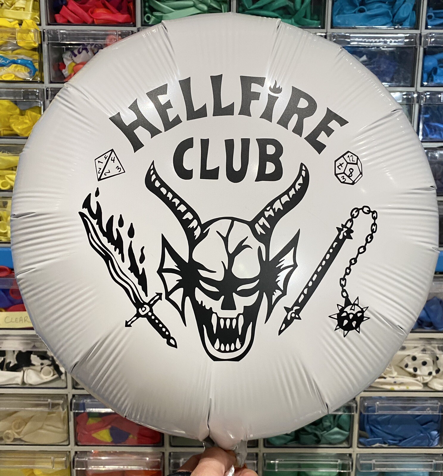 Stranger Things 18” Foil Round Helium Balloon Any Occasion Hell Fire Decoration
