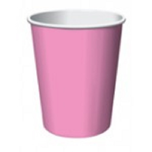 Solid Paper Cups 9 oz Red Blue Yellow Green Purple Pink Lavender Black Magenta