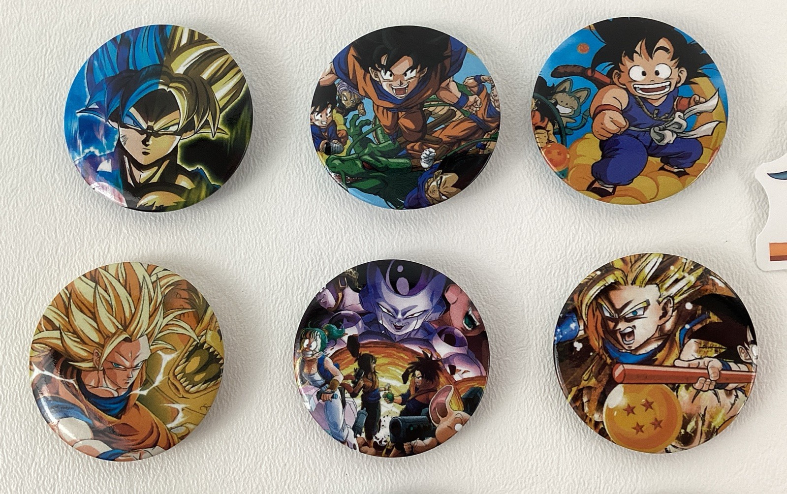 Dragon Ball Z Buttons Stickers Birthday Party Favors Lot Of 20+ New