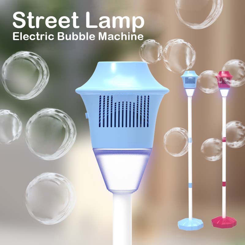 1pc Automatic Street Light Bubble Machine with LED Light for Party & Wedding