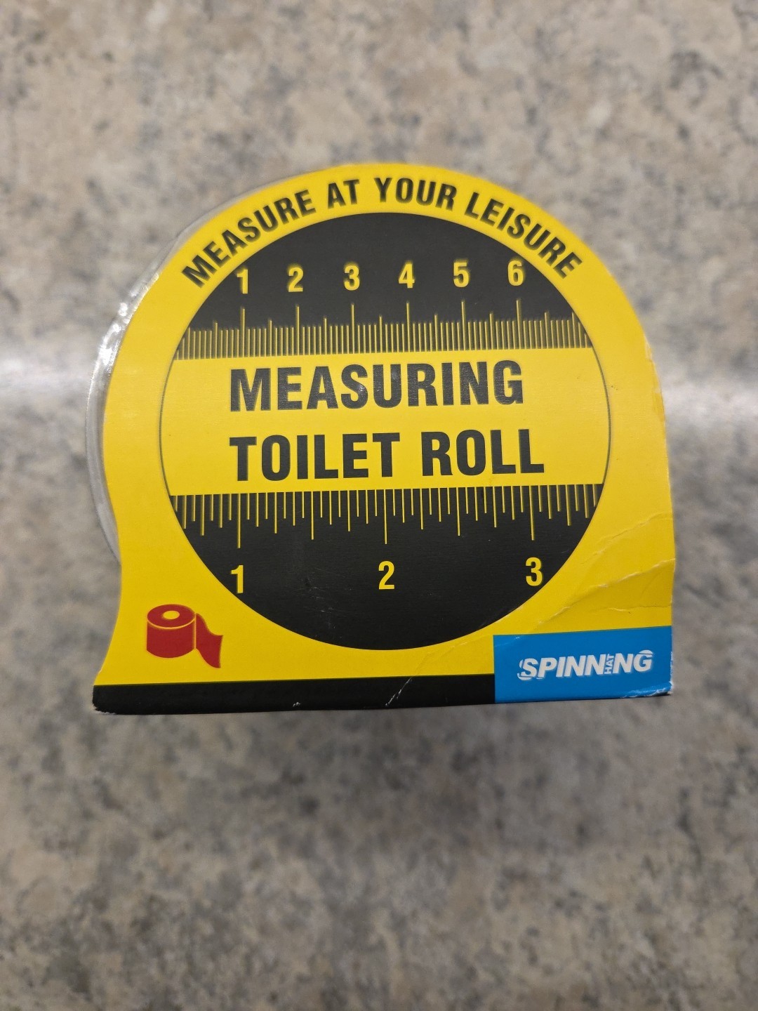 Spinning Hat Measuring Tape Toilet Paper Roll Novelty Funny Gag Gift