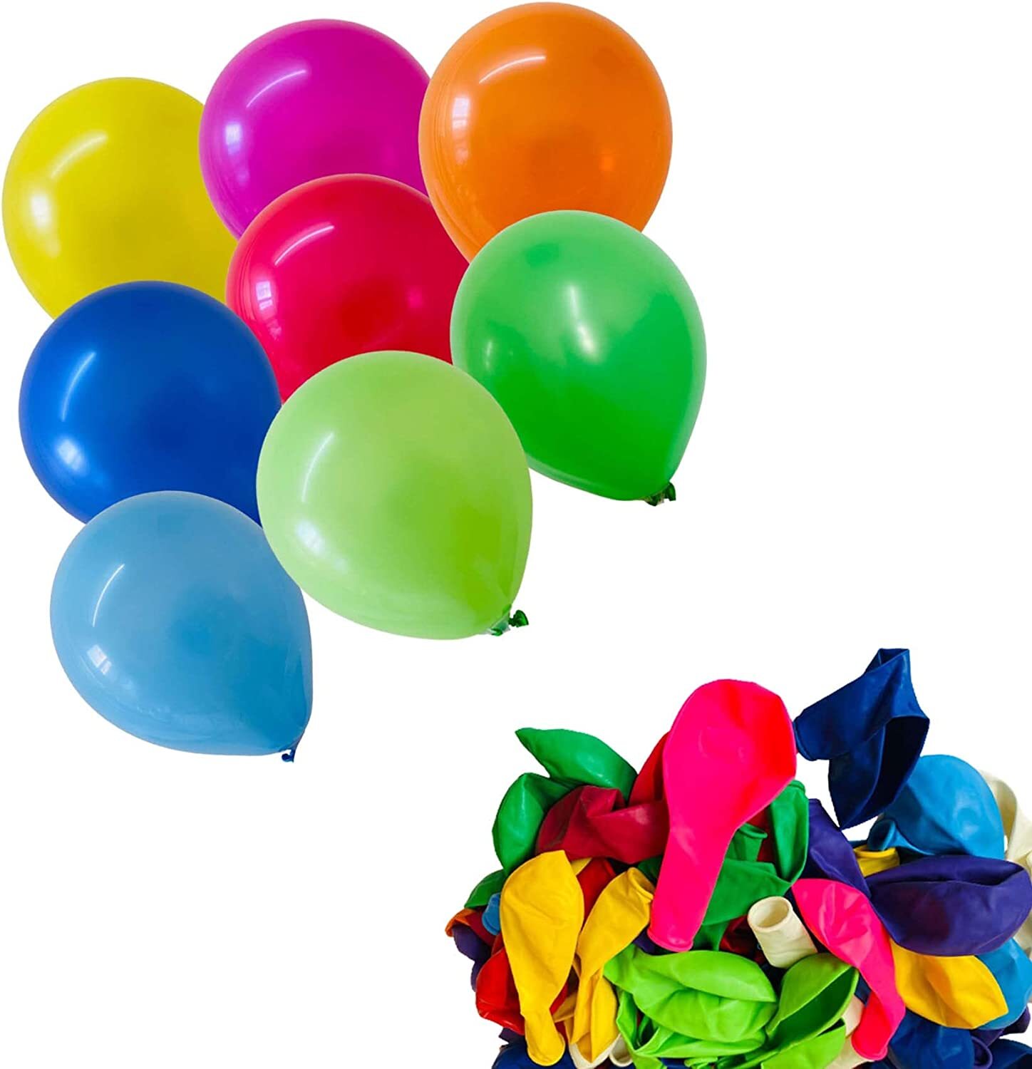 100X Plain Balloons 10″ Happy Birthday Helium LATEX THEME WEDDING DECOR BALOONS