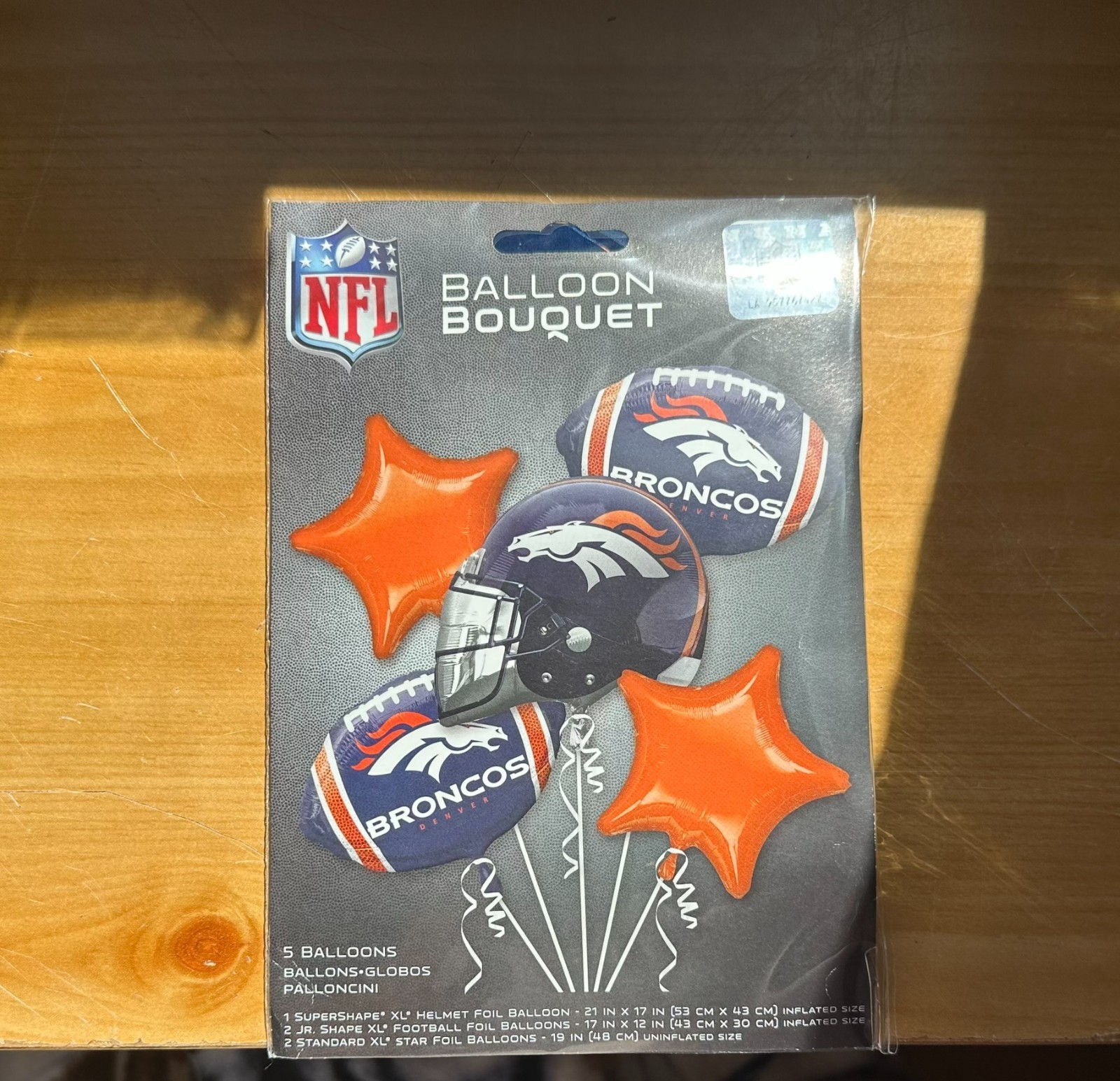 NFL 5 Piece Mylar Foil Balloon Bouquet