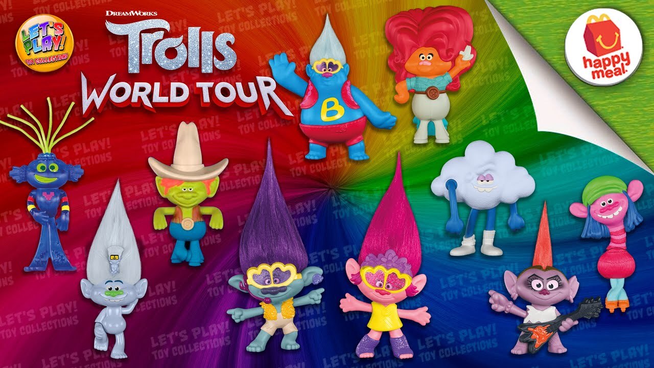 Trolls World Tour Toys Mini Figures Party Favors Decorations Supplies