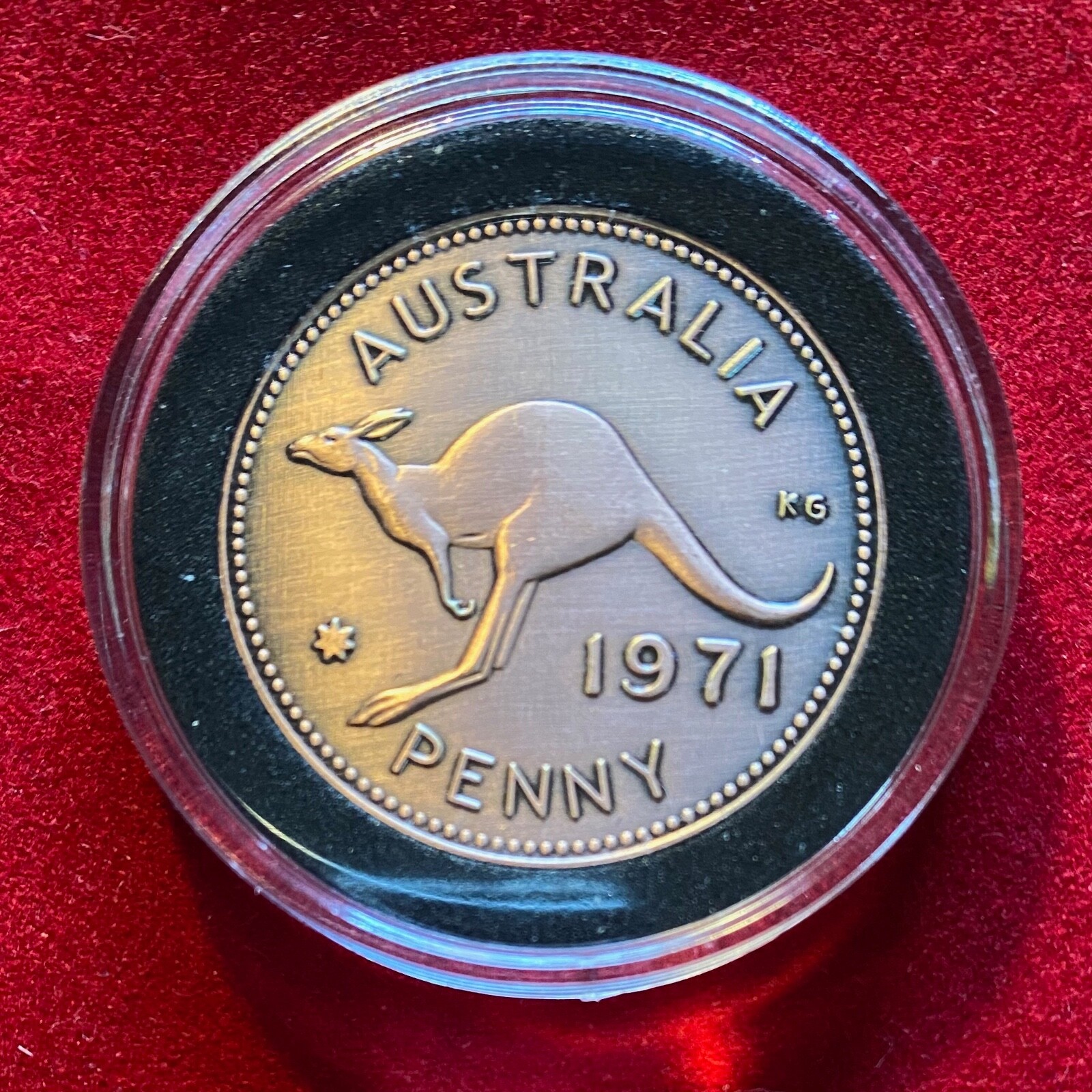 20th Wedding Anniversary Gift Present 2004 Australian Penny in a Capsule