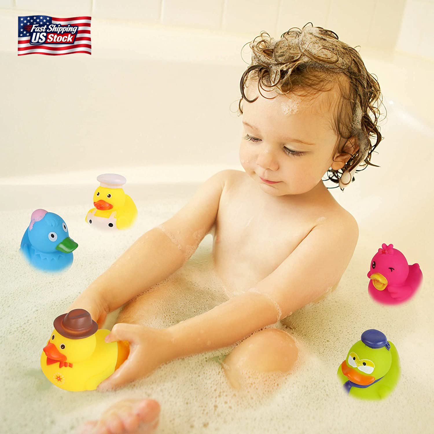 Arttyma Rubber Ducks in Bulk,Assortment Duckies for Jeep Ducking Floater Duck Ba