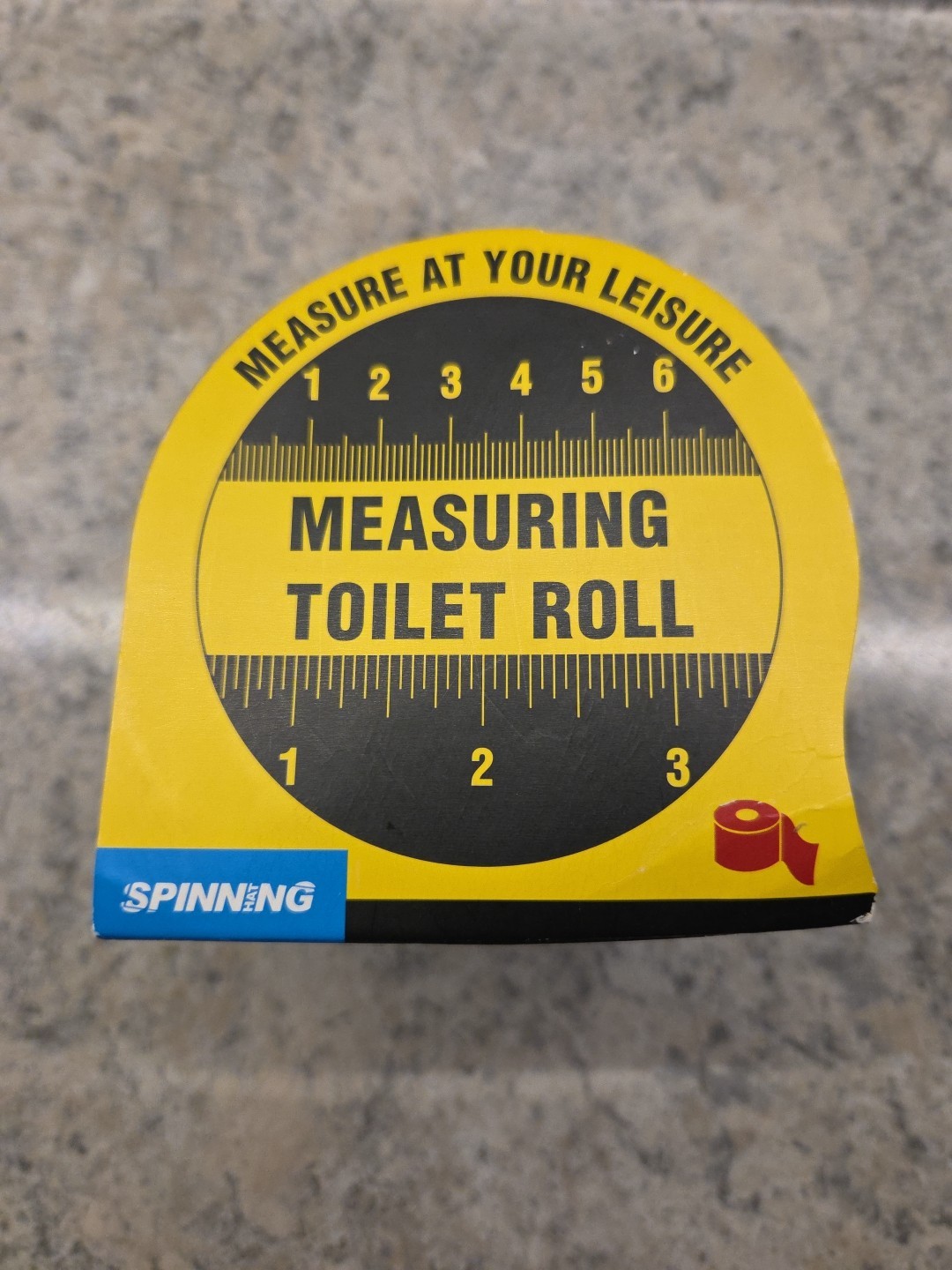 Spinning Hat Measuring Tape Toilet Paper Roll Novelty Funny Gag Gift