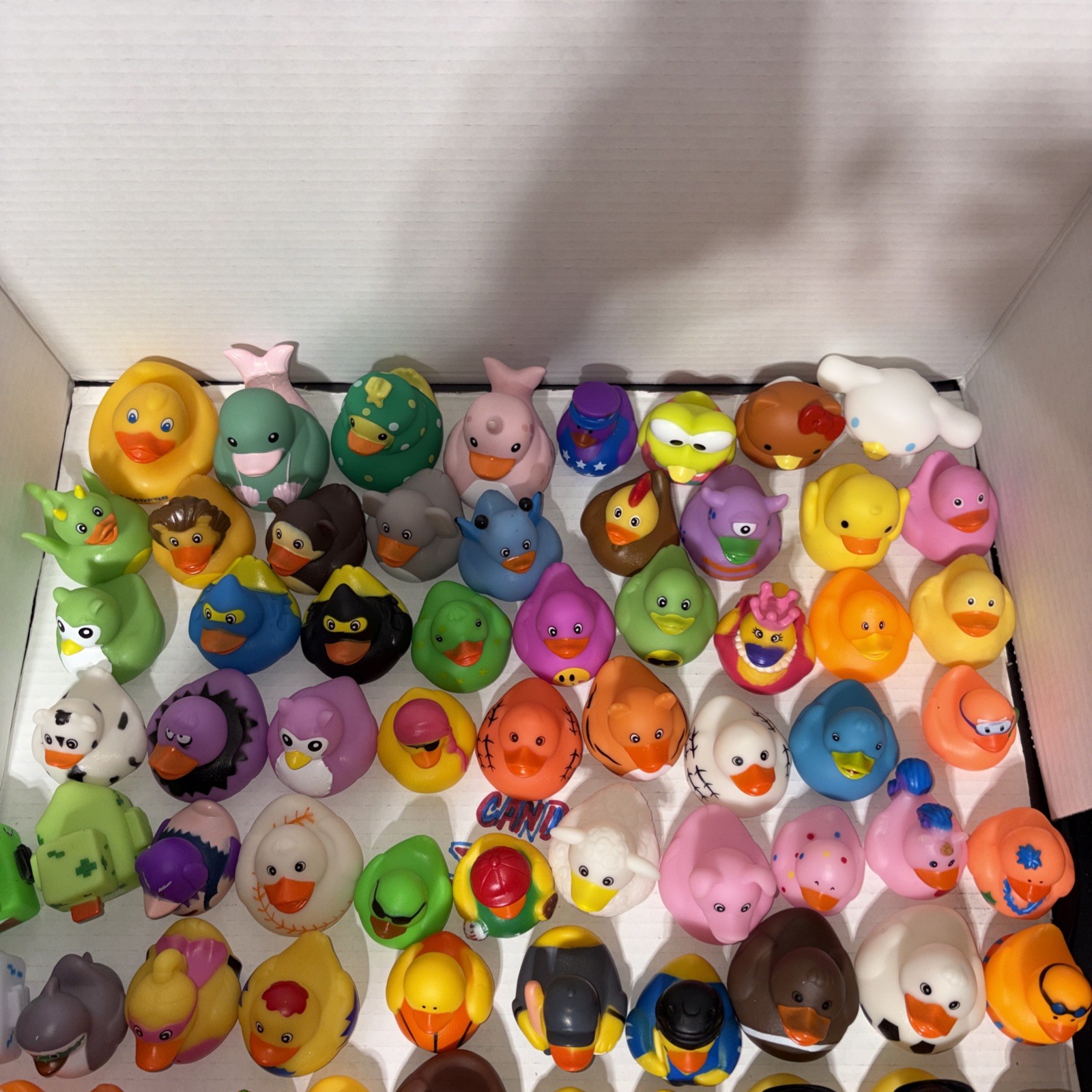 Rubber Ducks Duckies Lot Of 60+Jeep Play Ducked Party Favors No Duplicates 1”-3”