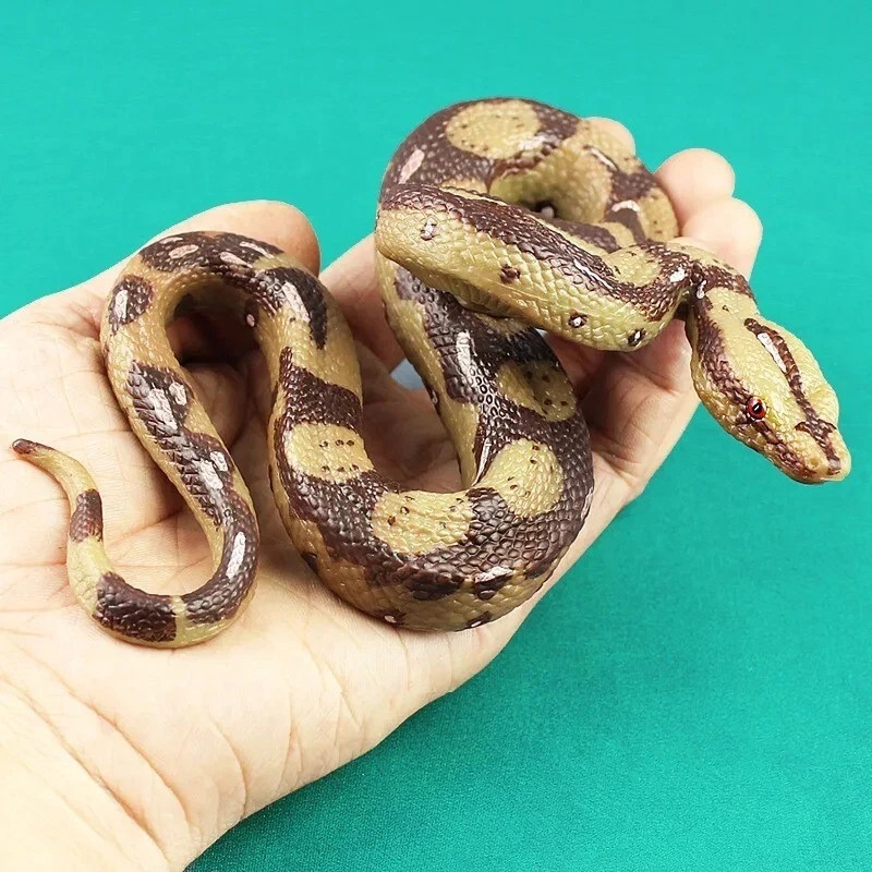 Realistic Fake Snake Toy Large Rubber Python Prank Prop Halloween Decoration