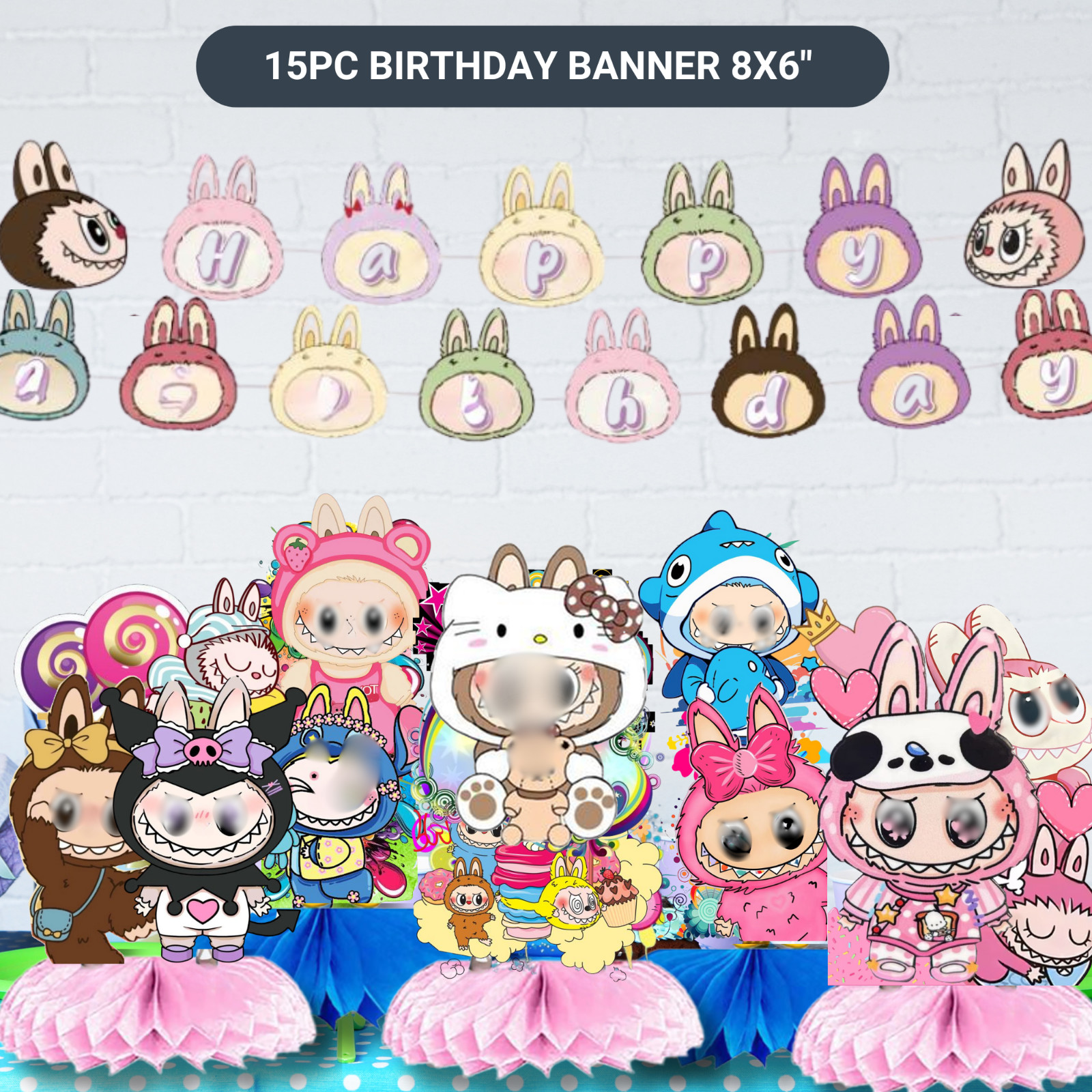 TOY MOVIE PARTY SUPPLIES BIRTHDAY DECORATION BALLOON TABLEWARE SWIRL DISPALY