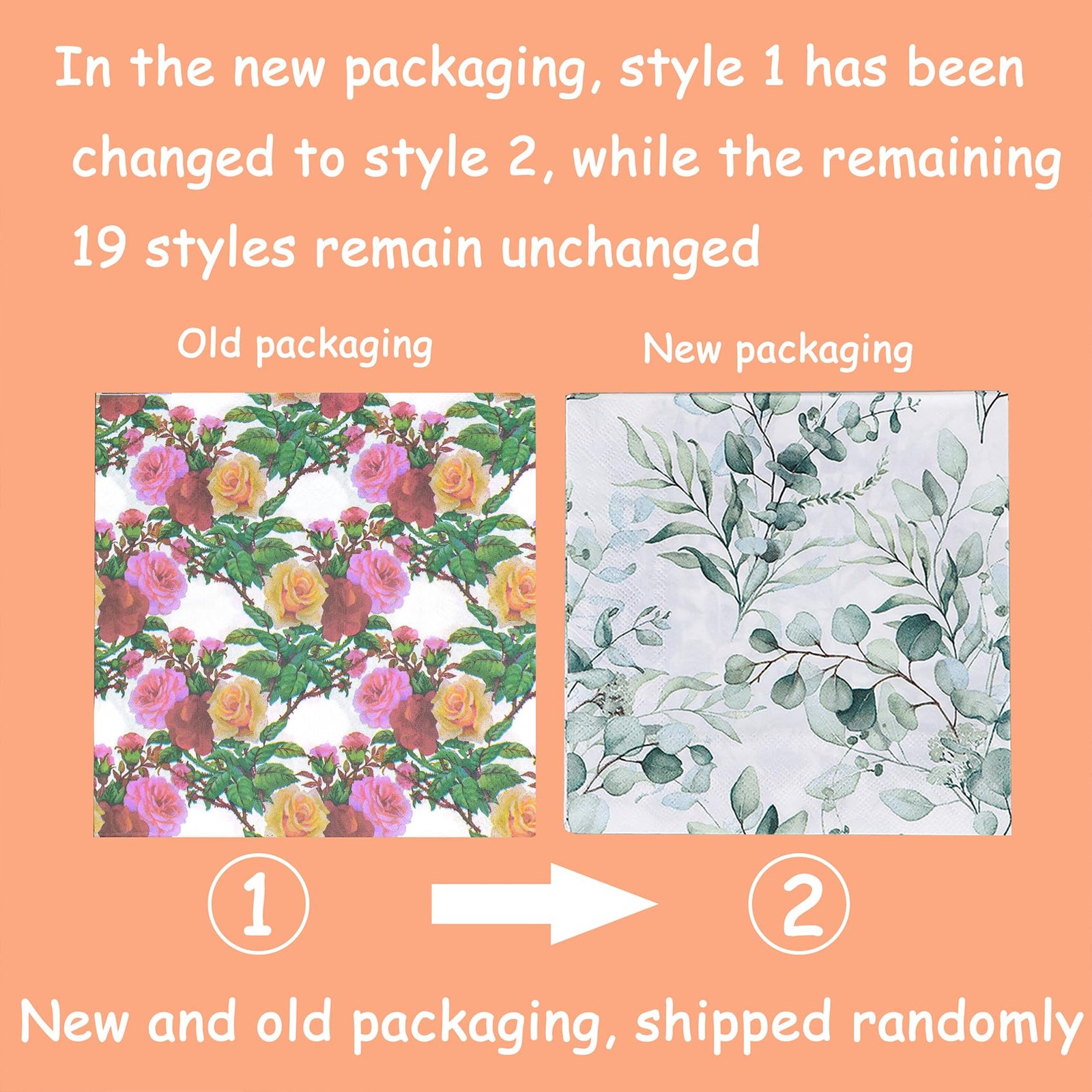 Floral Decoupage Napkins 20 Pack Assorted Multicolor 13×13″ Decorative Paper