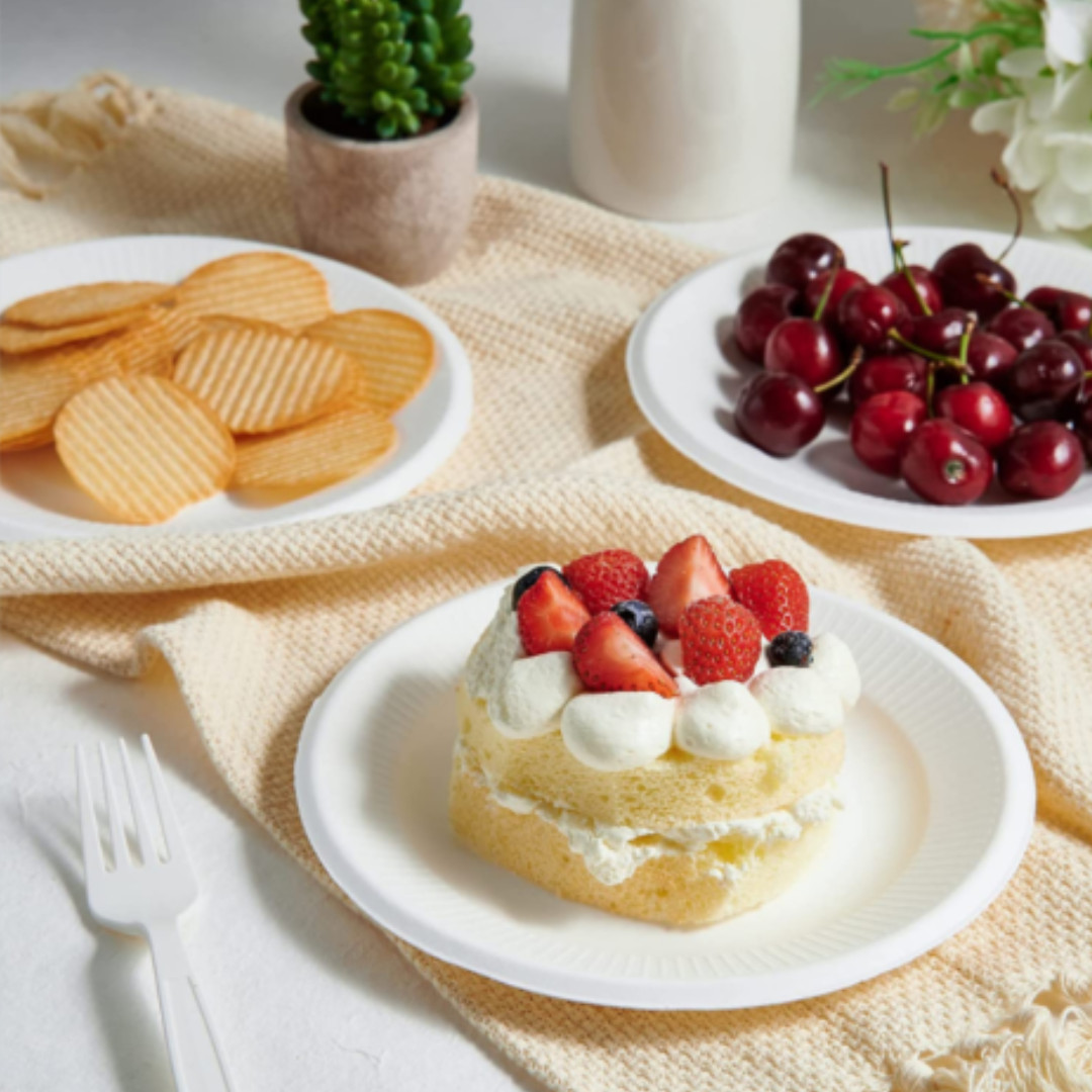 Paper Plates White Disposable Dishes for Wedding Catering Parties 7 and 9 inch