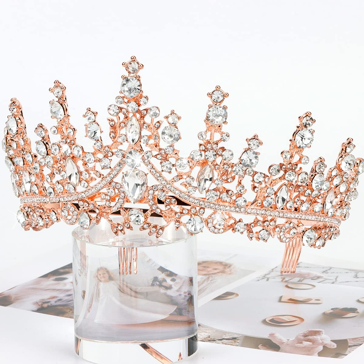 20th Birthday Rose Gold Sash and Tiara for Women Happy 20th Decorations Gift