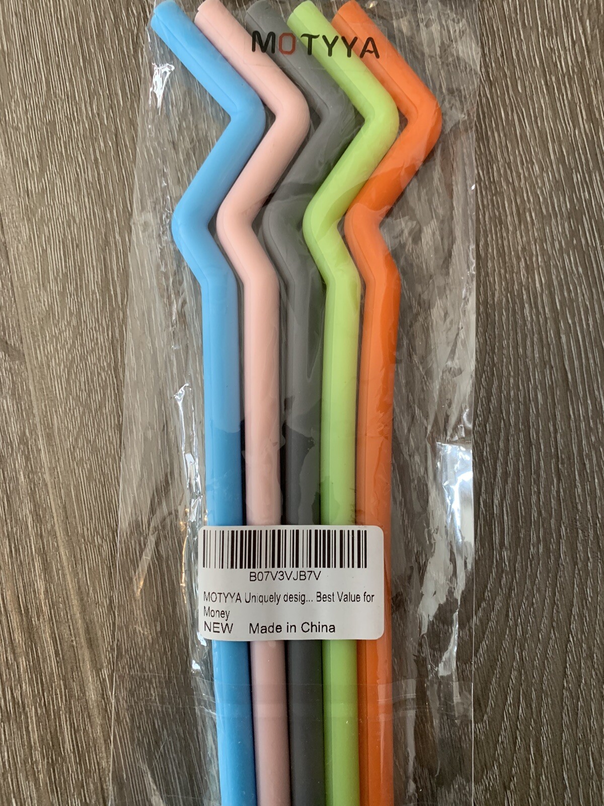25pc Multi-Color Reusable Party Straws Unique Design Washable Colorful