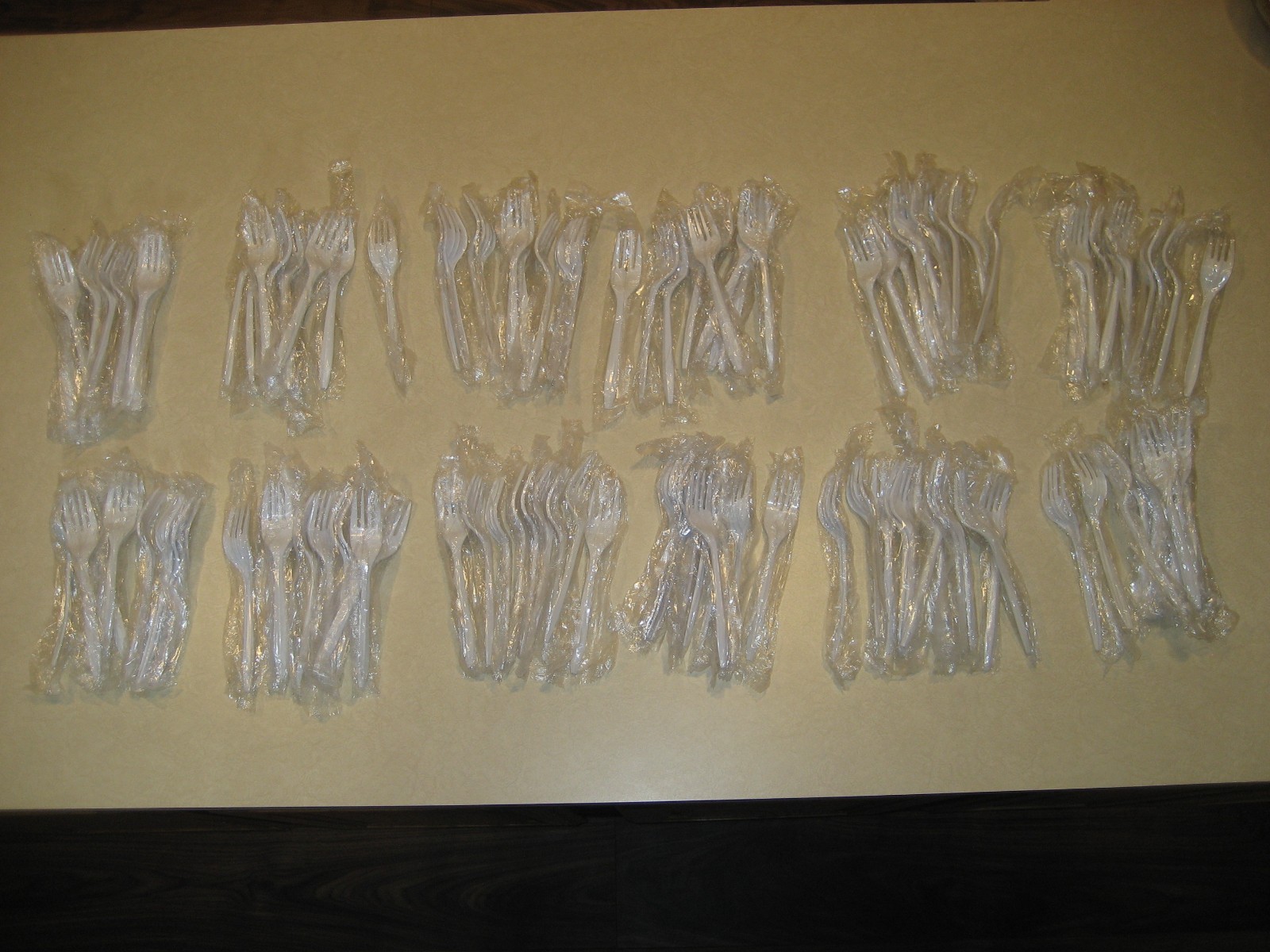 White Plastic Forks Individually wrapped 170 Count – LOW PRICE! Fast Ship!