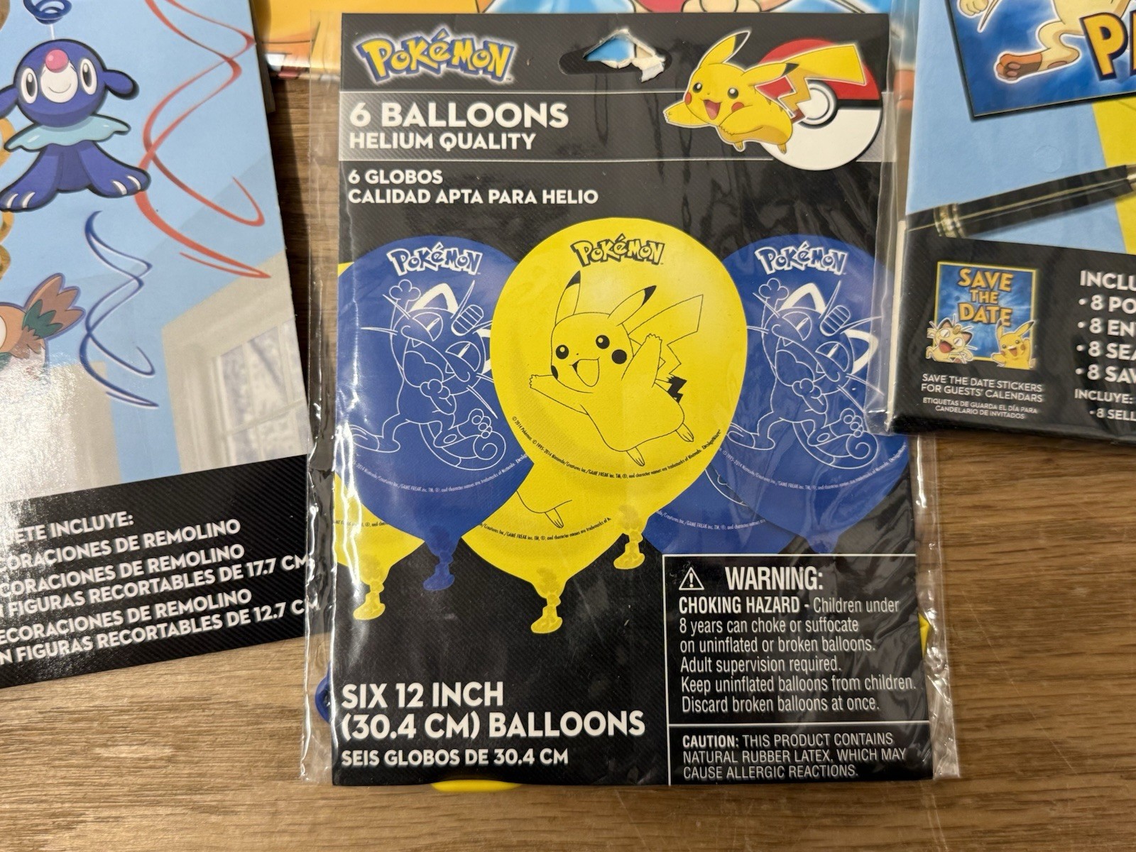 HUGE POKEMON Birthday Party Decorations Supplies LOT Banner Invitations Balloons
