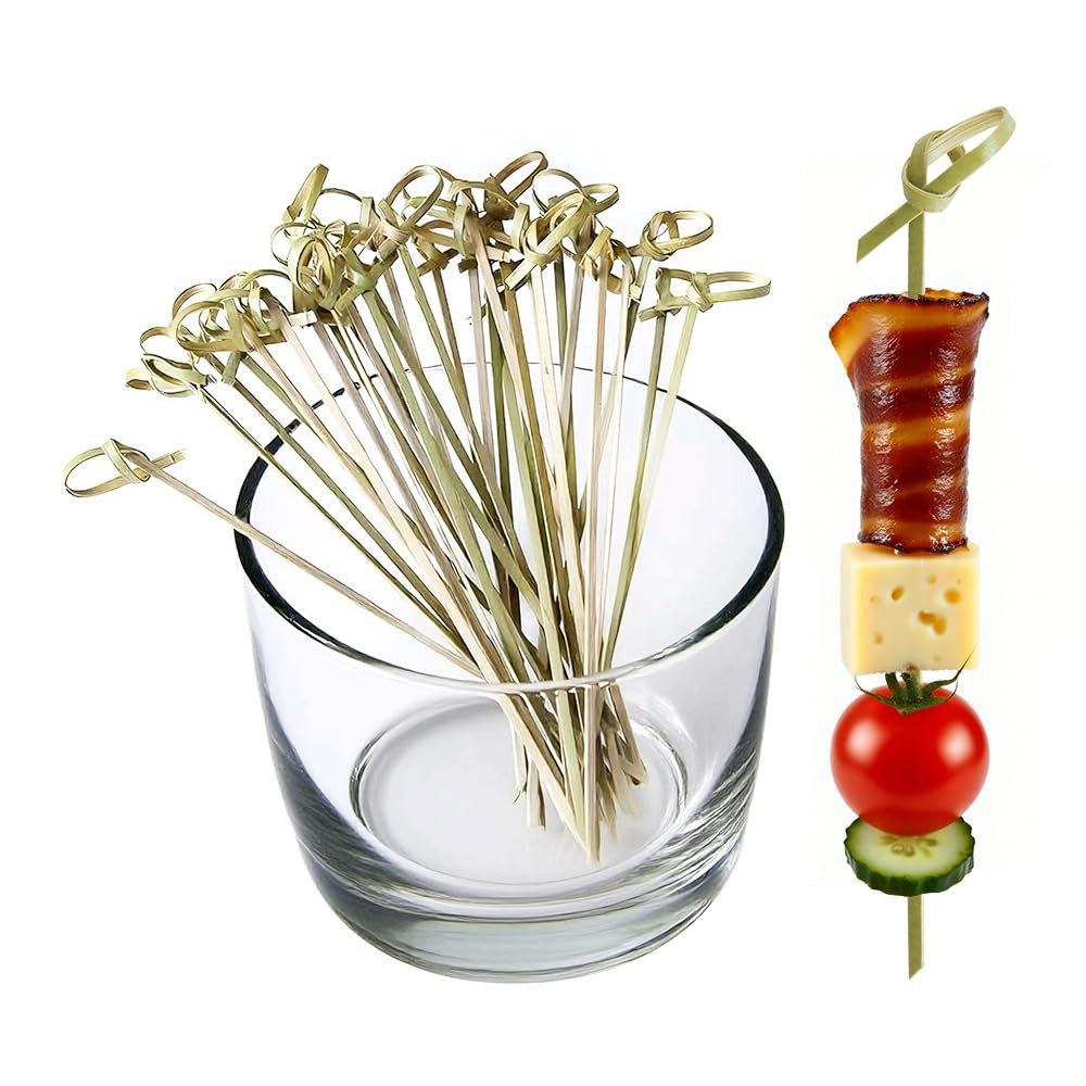 2000PCS Cocktail Picks Bamboo Skewers 4.7 Inch Toothpicks for Appetizers，Fanc…