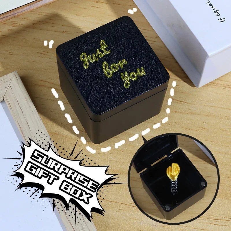 Funny Middle Finger Pop Up Box Prank Gift | Gag Toy for Adults & Friends