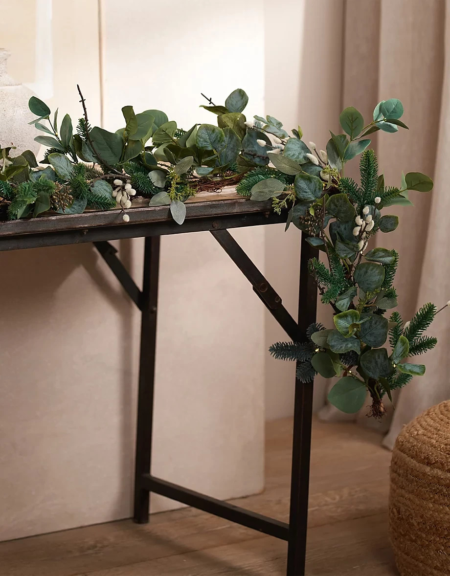 The White Company 180cm Pre Lit Foraged Winter Garland Brand New With Tags