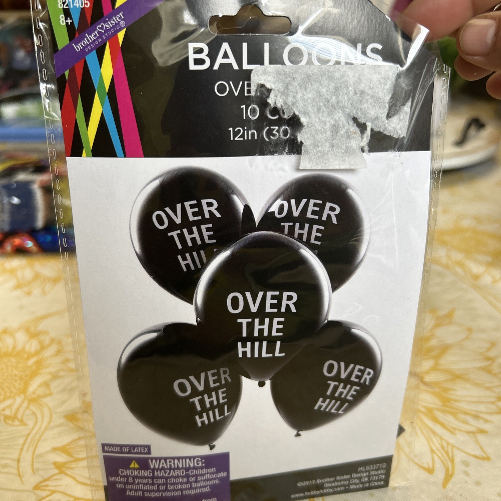 Over The Hill Birthday 50th Decorations,Over The Hill Decorations Funny, LOT 18