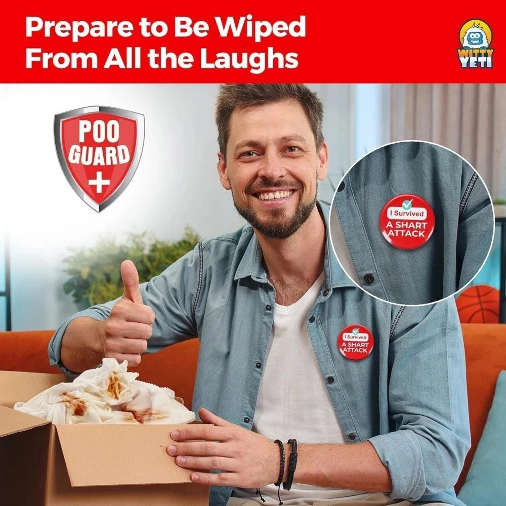 Funny Shart Survival Kit by Witty Yeti. Ultimate Poop Prank Gag Gift April Fools
