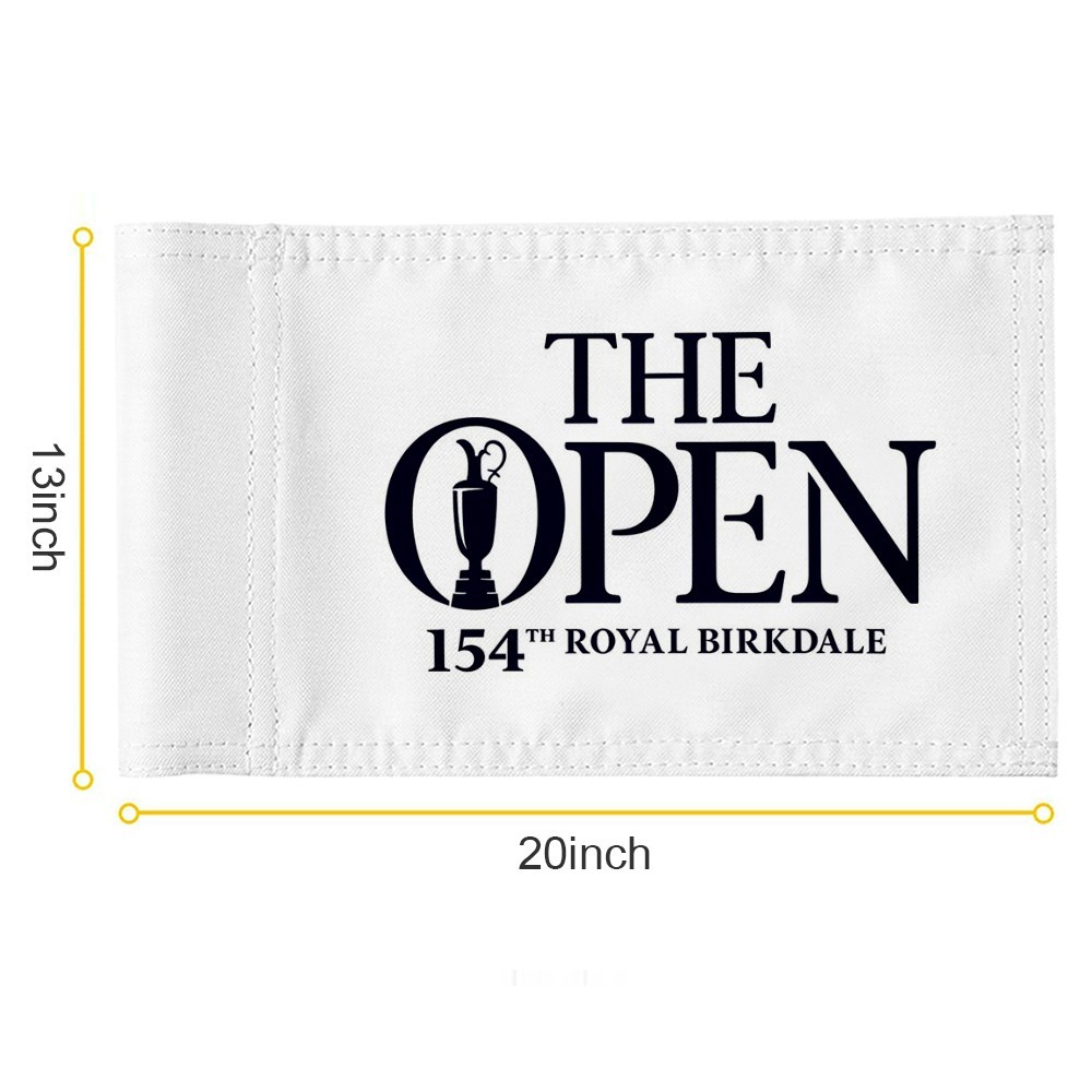 British 2026 The Open Championship Golf Pin Regulation Tube Flag 13x20Inch white