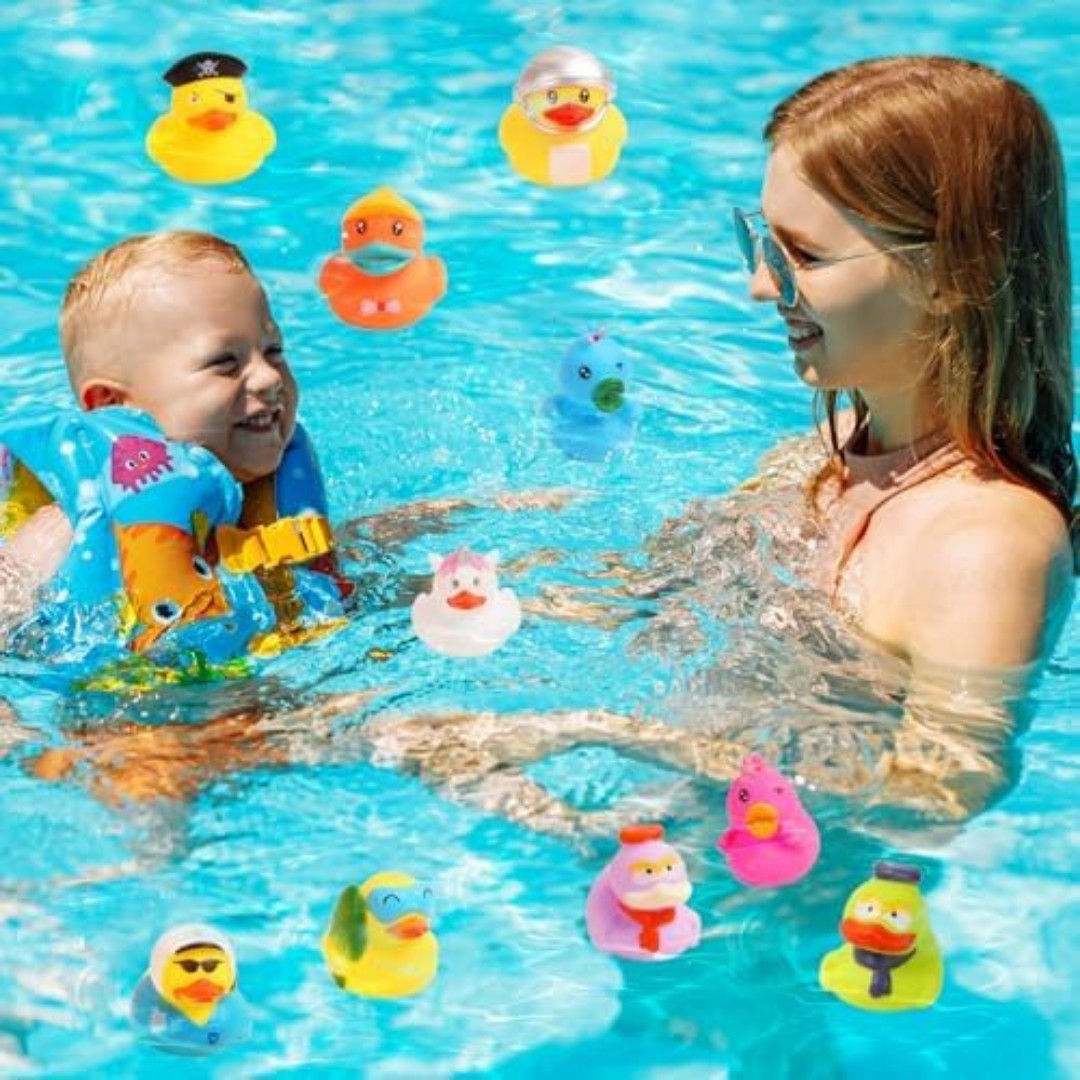 Rubber Ducks in Bulk,Assortment Duckies for Jeep Ducking Floater Duck Bath Toys