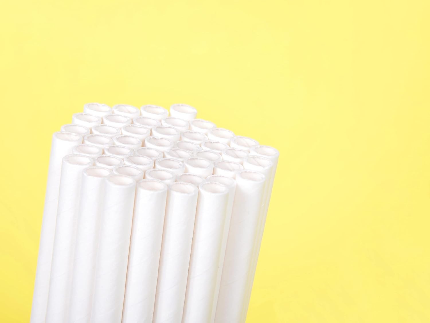 400 Count | Kingseal Disposable PAPER Drinking Straws, FSC Certified, Paper