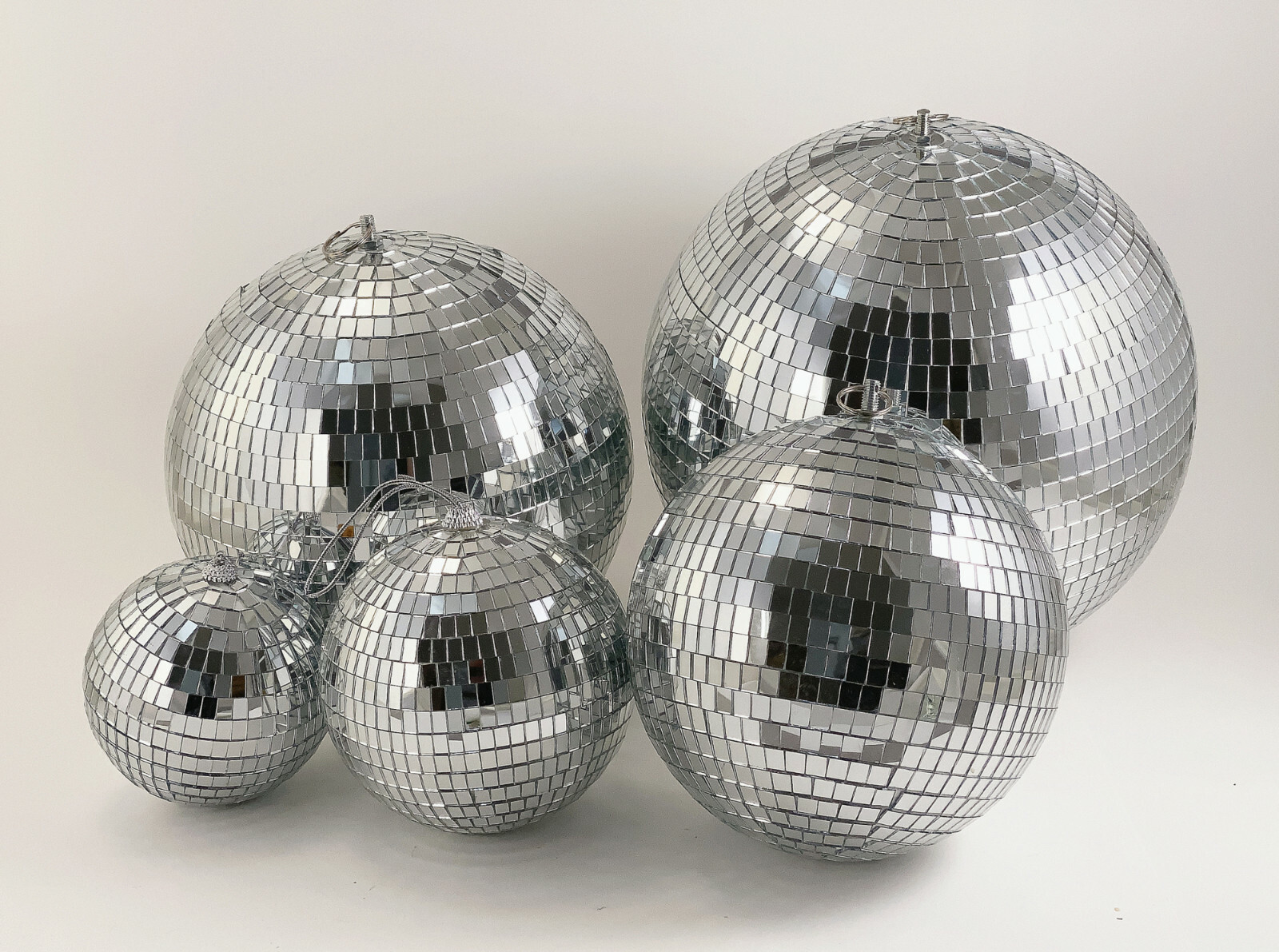 Mirror Ball Disco Light Hanging Decor Multi Sizes 4″, 5″,6″,8″,10″,12″,16″,20″