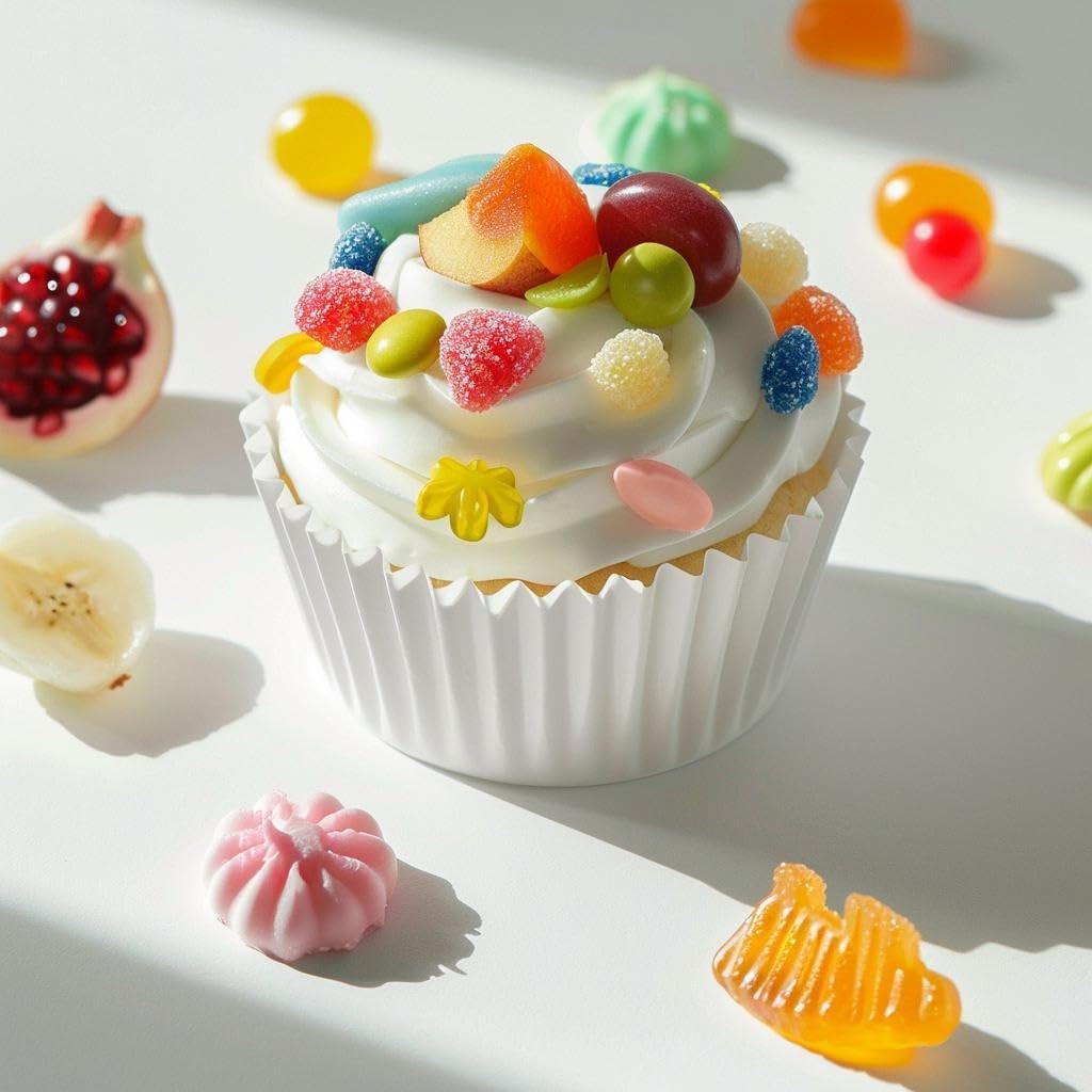 500pcs White Standard Cupcake Liners for Baking Cup, No Standard,