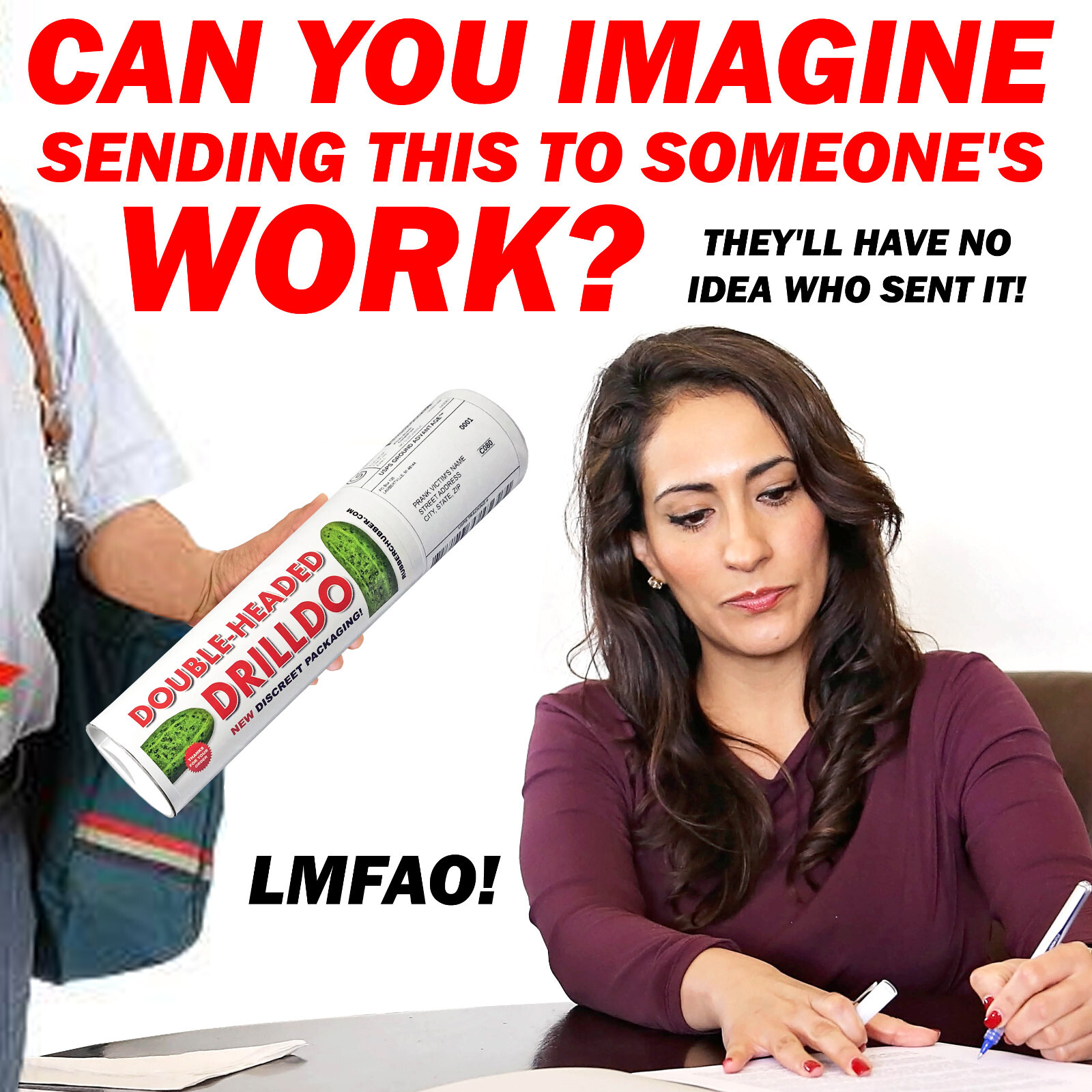 Double D Prank Tube Mailed Directly to your Friends to Embarrass Them!