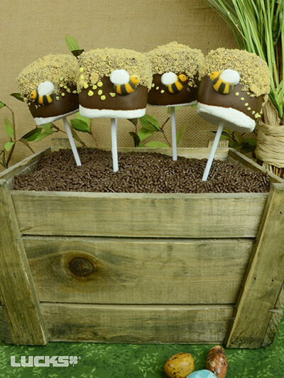 Spring Sugar Decor – Mini Bumble Bees – Kosher, 12 pk