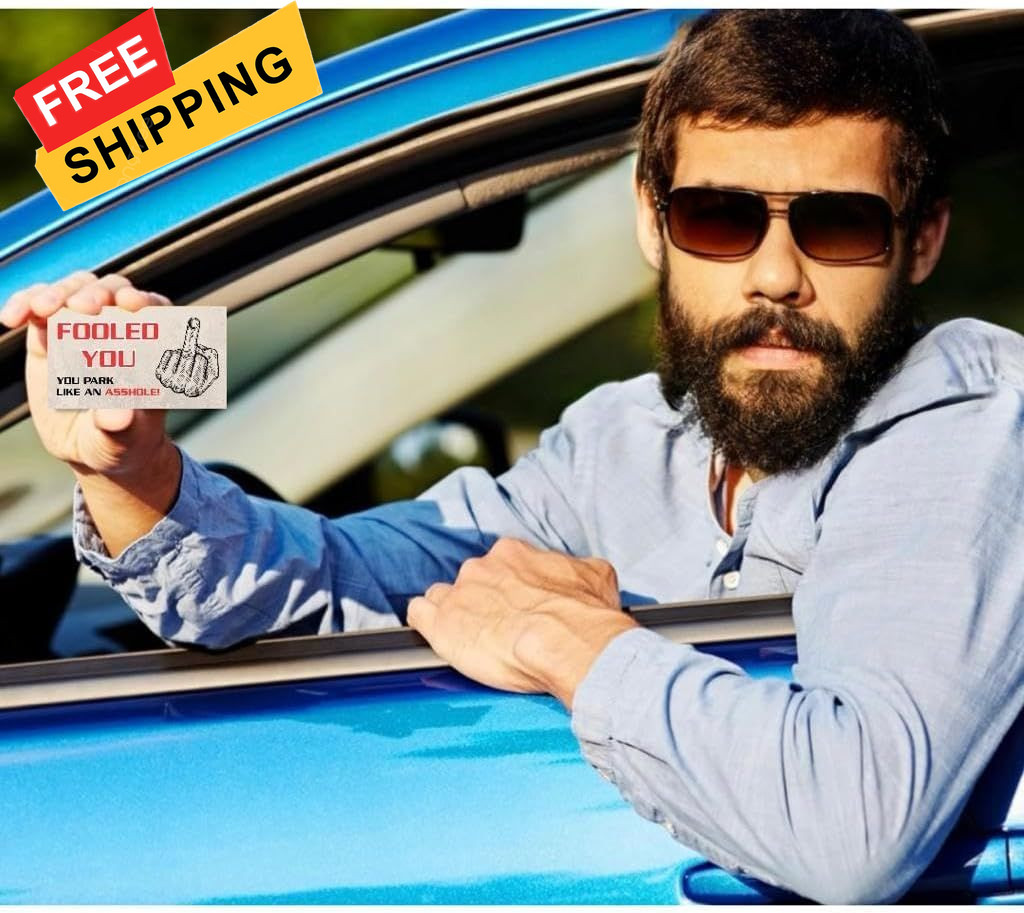 You Park Like An A-hole Bad Parking Prank Cards Look $50 multicolor