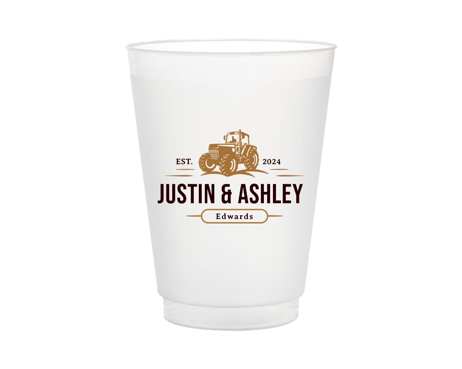 Custom printed frosted 16oz plastic cups We will print with your logo or artwork