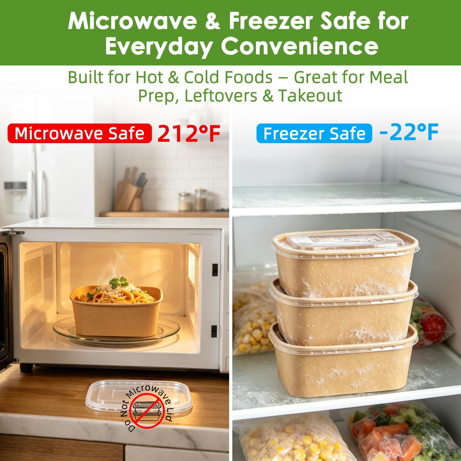 50 Pack 35oz Meal Prep Containers with Lids and Forks for Lunch Takeout