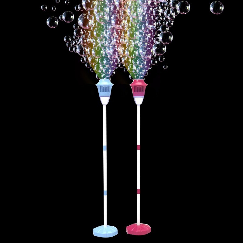 1pc Automatic Street Light Bubble Machine with LED Light for Party & Wedding