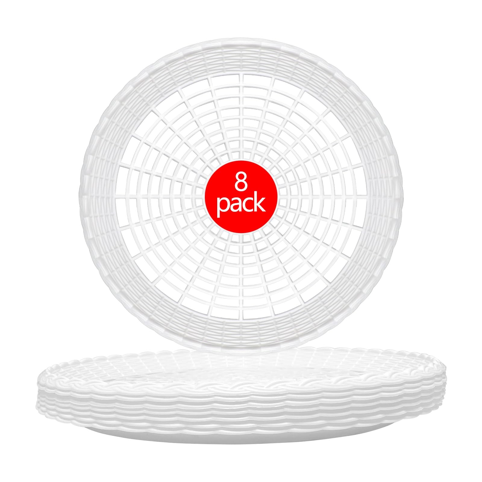 Paper Plate Holders, 8 Packs 10 Inch paper plate holders reusable Plastic Hea…