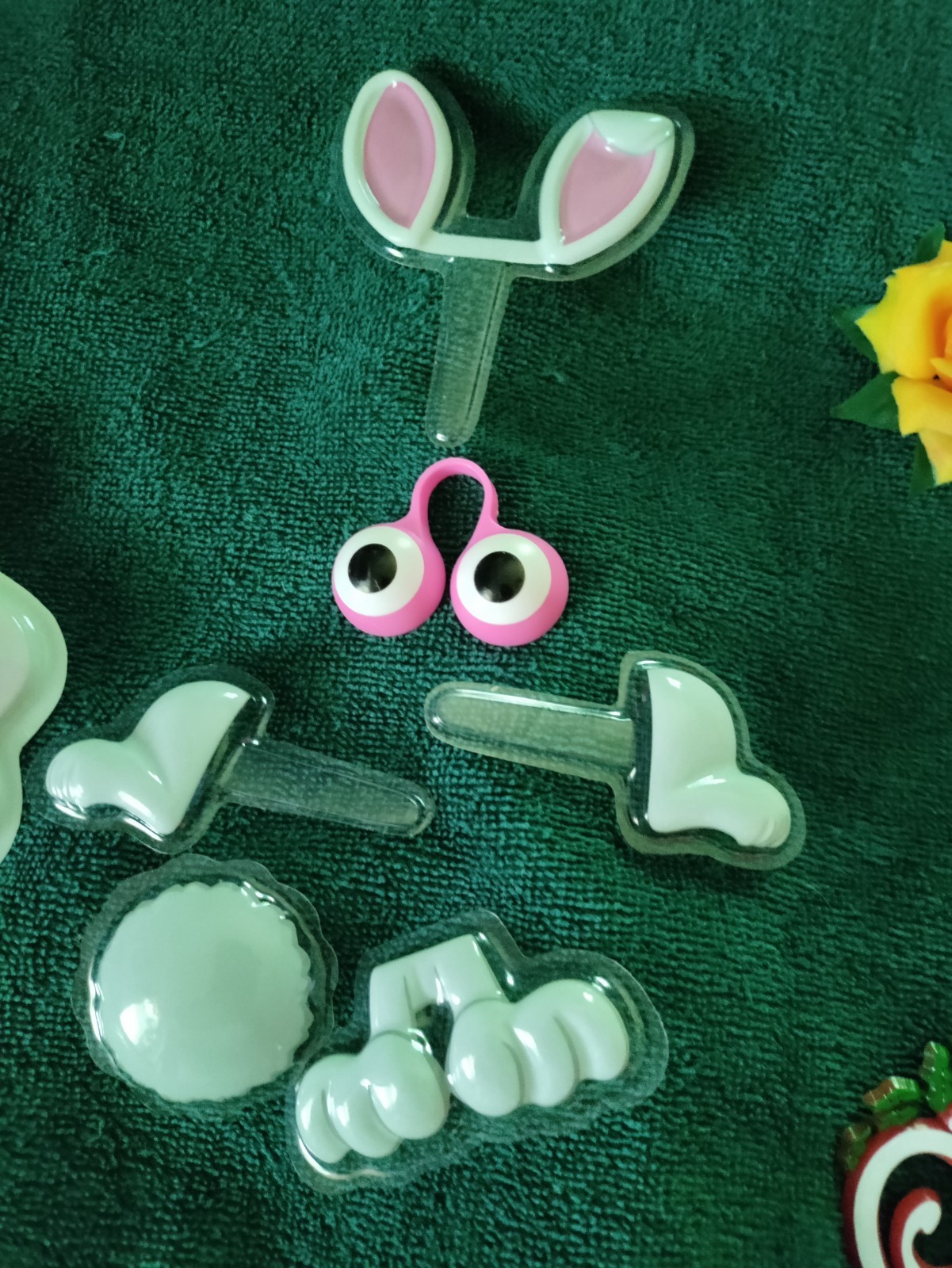 Vintage Lot Of 48 Pieces Cake And Cupcake Decorations Toppers Used And Cleaned!