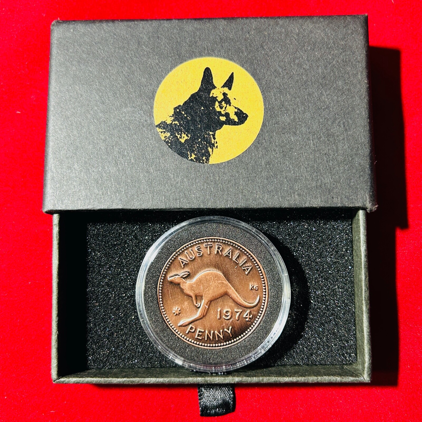 Lucky Australian Penny in a Capsule gift present anniversary