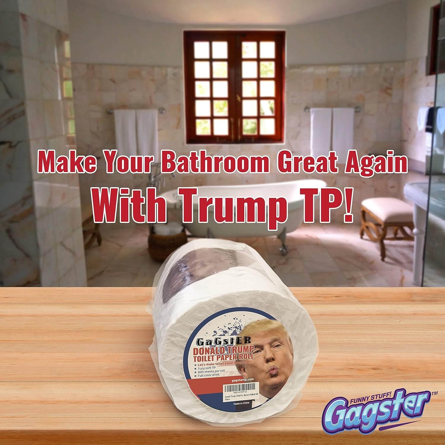 Unique Political Toilet Paper with 200 Sheets, Perfect for Election Season Fun