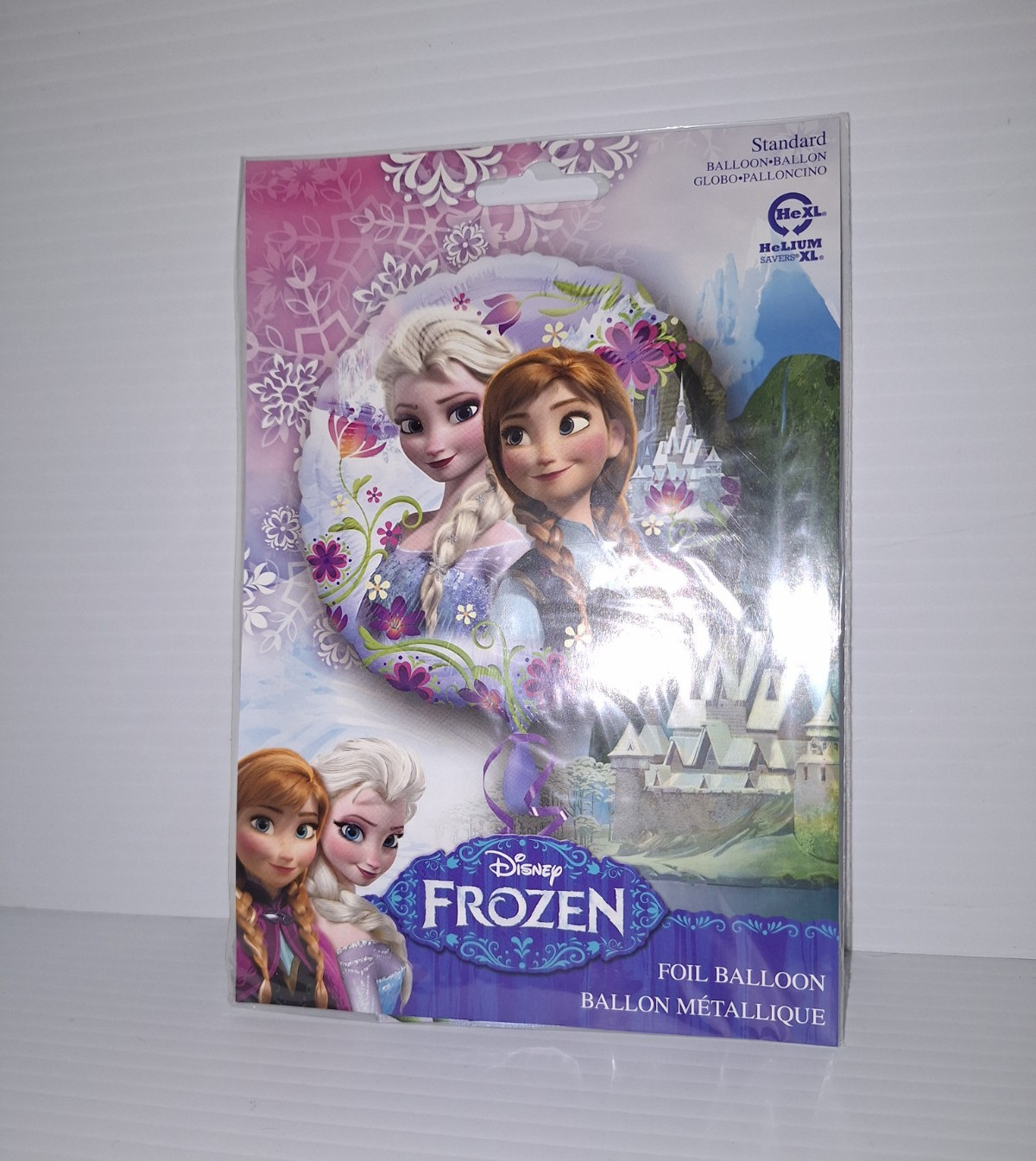 Anagram Disney Frozen Anna Elsa Round Foil Balloon 17 in Multicolor Helium Saver