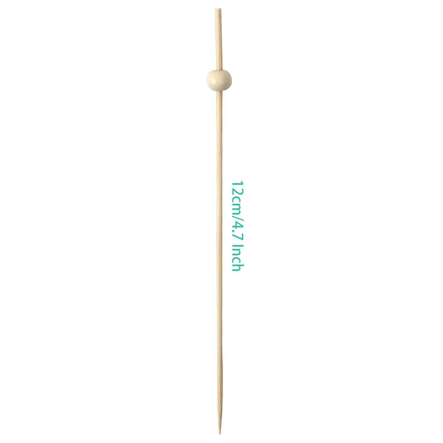 200 Pcs Cocktail Picks, 4.7 Inch Toothpicks for Appetizers, Skewers Fruits Picks