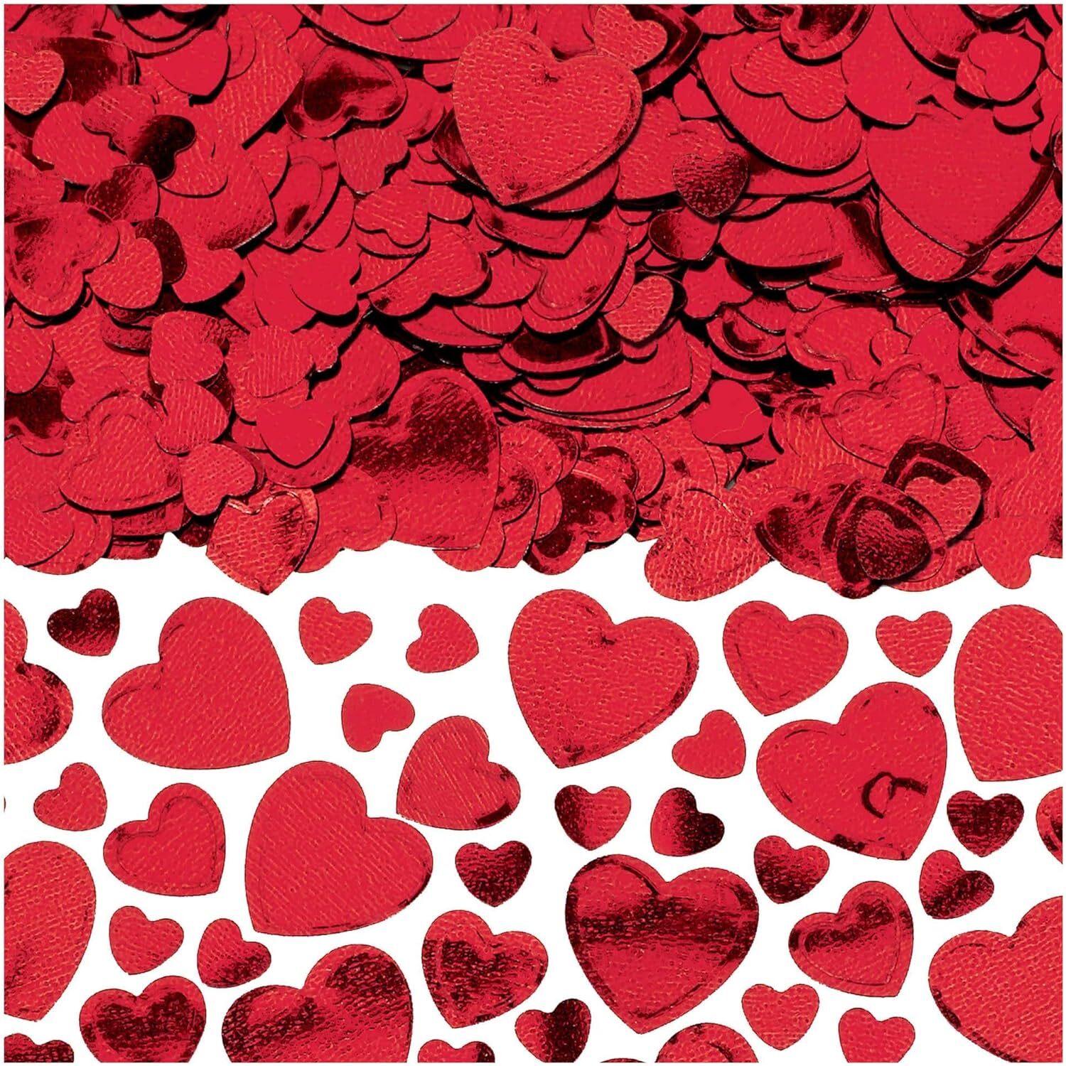 Metallic Hearts Foil Confetti Wedding Valentine’s Day Party Decoration 4 COLORS