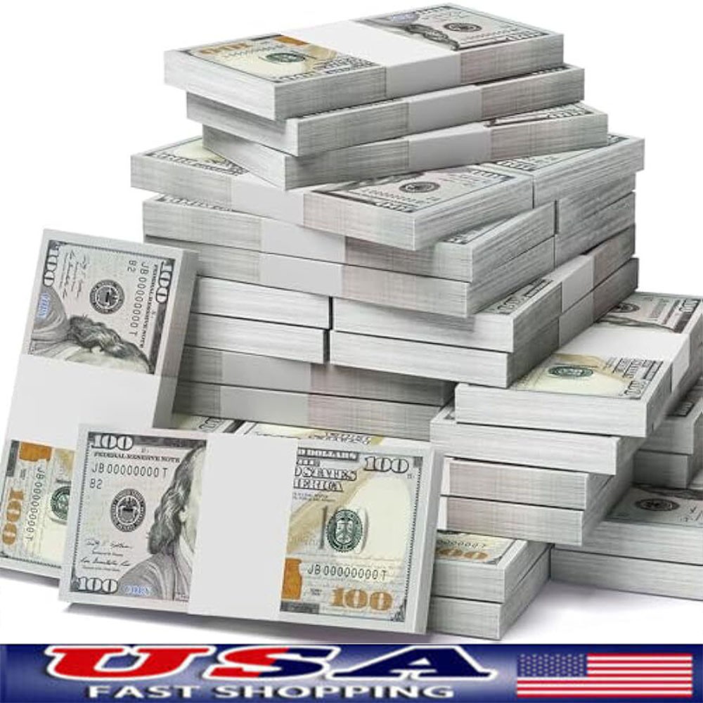 1000 pcs Movie Props money Fake bills look real for video party,Education Toys