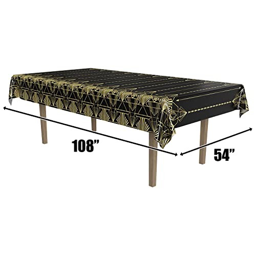 2-Count Great 1920s Tablecover, Art Deco Decor & Table Decorations for Party,