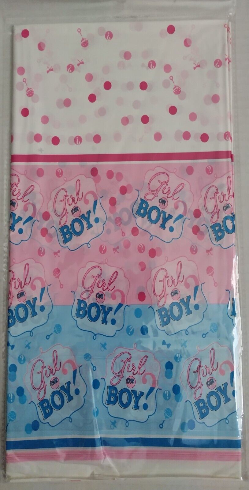 Gender Revel Table Cover Decoration Unisex Adult Tablecloth Baby Showers Party