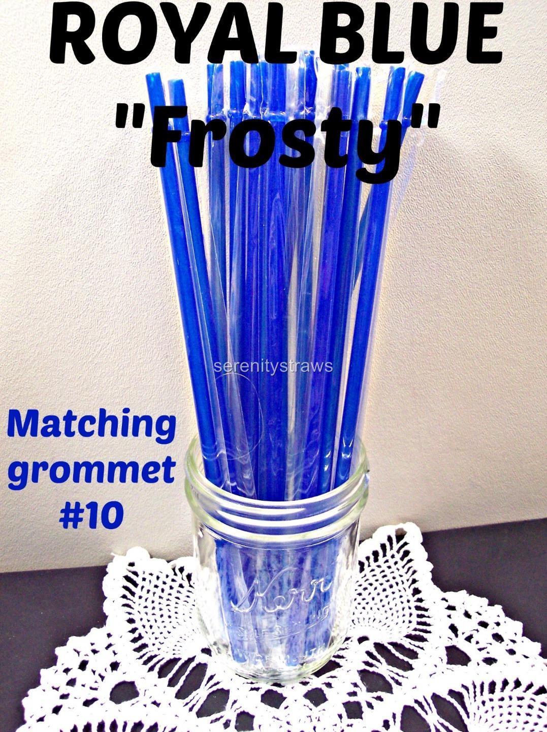 “FROSTY” STRAWS, 9/32″ X 9″ or 11″, Solid Frosty Colors, Reusable