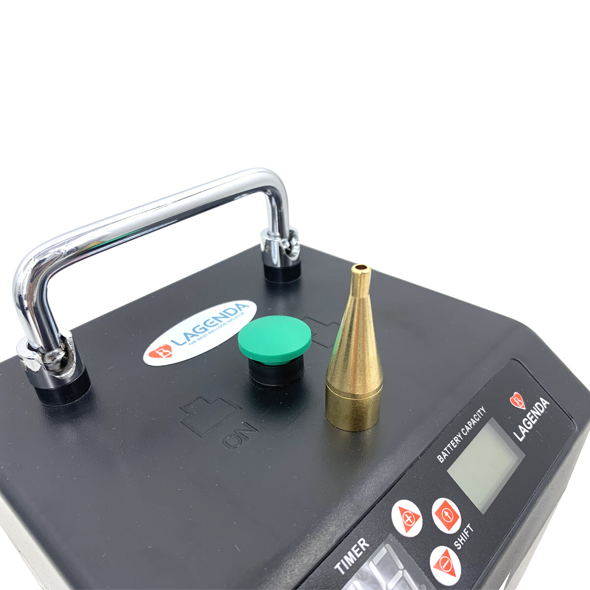 120W Electric Balloon Pump Inflator Digital Timer Air Blower Machine For Party
