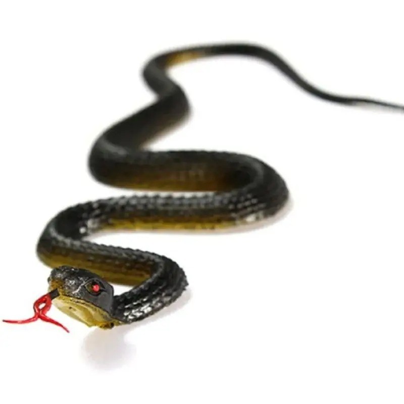 Fake Rubber Snake Toy, 45cm Realistic Prank Trick Toy With Tongue Stick Out, Per
