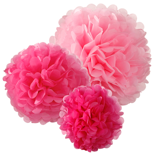 4″ 8″ 12″ Tissue Paper Pom Poms Ball Lanterns Wedding Birthday Photo Shoot Craft